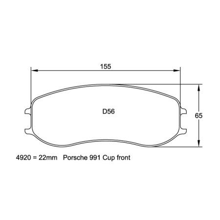 Plaquettes avant Pagid RSL29 Jaune - Porsche 911 (991) GT3 Cup (13+)