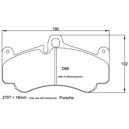 Plaquettes avant Pagid RSL29 Jaune - Porsche 911 (997) Turbo (06+)