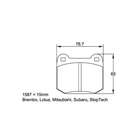 Plaquettes de frein Pagid RSL29 Jaune pour Nissan 350Z (Z33) arrière