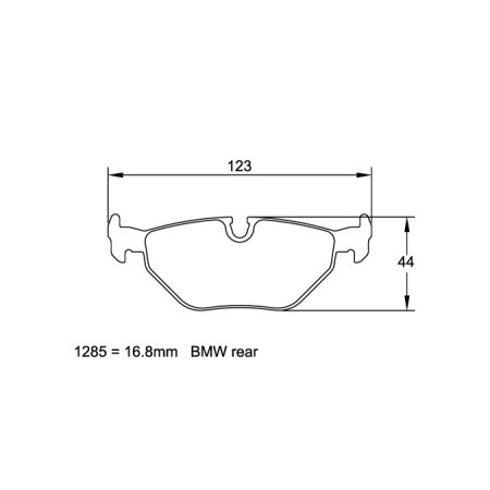 Plaquettes arriere Pagid RSL29 Jaune - BMW 3 Series (E46) 320i-325i (98-05)