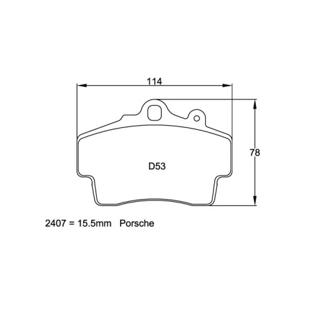 Plaquettes avant Pagid RSL29 Jaune - Porsche Boxster (986) (96-05)