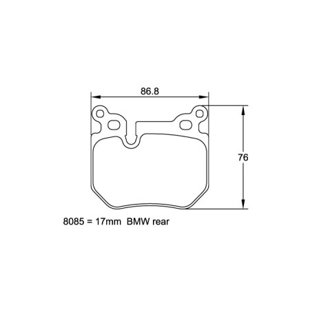 Plaquettes arriere Pagid RSL29 Jaune - BMW 135i Coupé + Cabrio (E82,E88) (07+)