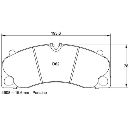 Plaquettes avant Pagid RSC1 - Porsche 911 3.4 Carrera / 3.8 Carrera S (991) avec disques céramique (11+)