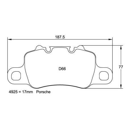 Plaquettes arriere Pagid RSC1 - Porsche 918 Spyder (13+)