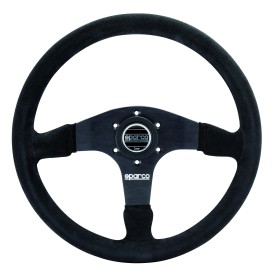 Volant compétition Sparco R375 en daim noir