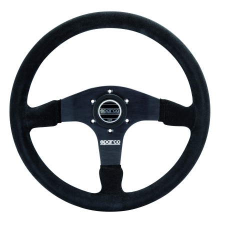 Volant compétition Sparco R375 en daim noir