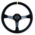 Volant compétition Sparco R345 en daim noir