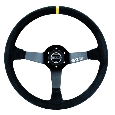 Volant compétition Sparco R345 en daim noir
