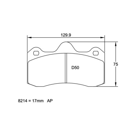 Plaquettes arriere Pagid RSL29 Jaune - Lotus Evora / Exige V6 AP 4 pistons 2009+