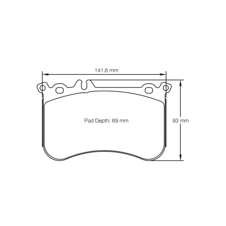 Plaquettes avant Pagid RSL1 - Mercedes A45 / CLA45 AMG (W176) (13+)