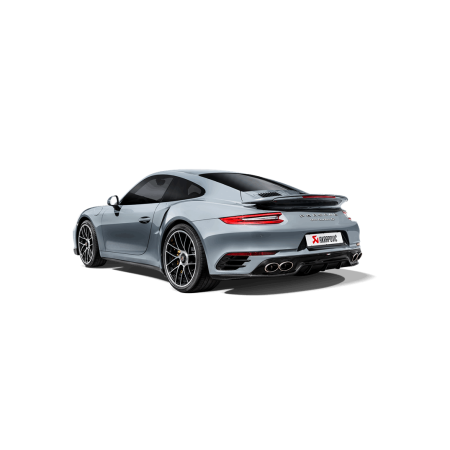 Akrapovic Échappement Slip-On avec diffuseur carbone - Porsche 911 Turbo / Turbo S (991.2) 2016-19