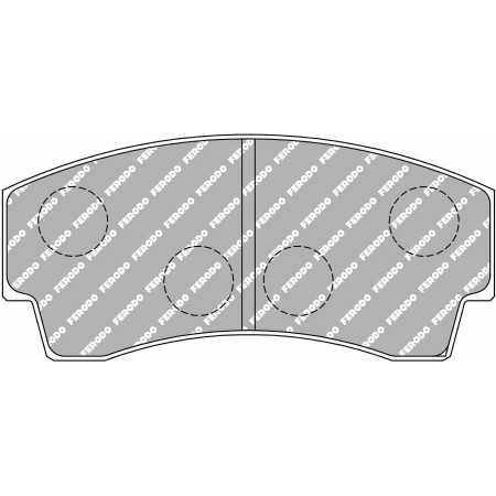 Plaquettes Ferodo DS2500 - Alcon Caliper H type 16mm D44