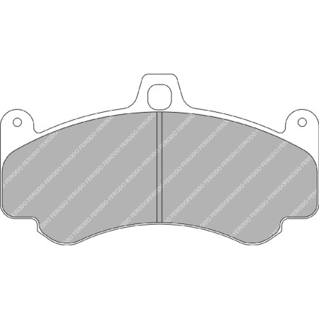Plaquettes avant Ferodo DS2500 - Porsche 911 (996) GT3/GT3 Cup (02-05)
