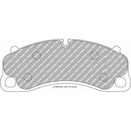 Plaquettes avant Ferodo DS2500 - Porsche 911 Turbo (991) avec disques acier (13+)