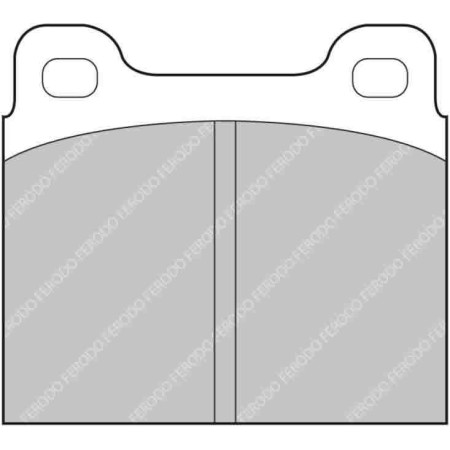Plaquettes Ferodo DS3000 - Brembo Caliper 07.1715. 15mm [type "62" family]