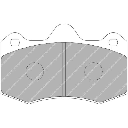 Plaquettes arrière Ferodo DS3000 - McLaren MP4-12C / 570S / 650S / 675LT avec disques acier (11+)