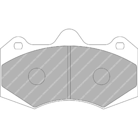 Plaquettes avant Ferodo DS1.11 - McLaren MP4-12C / 570S / 650S / 675LT avec disques acier (11+)