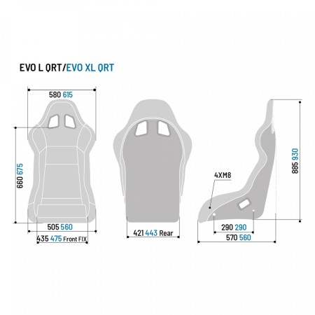 Sparco Evo / Evo L / Evo XL QRT (Version 2019/20) / 008007RNR - Apex Performance