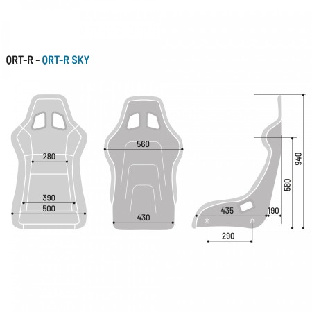 Siège baquet Sparco QRT-R Sky
