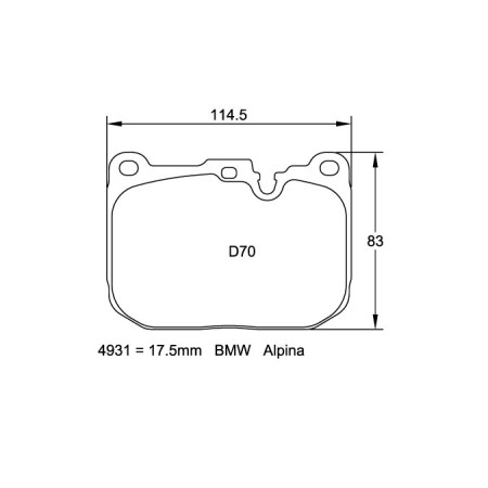 Plaquettes avant Pagid RSL1 - BMW M2 / M2 Competition (F87) 2016+
