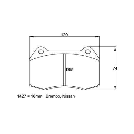 Plaquettes de frein Pagid RST3 pour Nissan 350Z (Z33) avant
