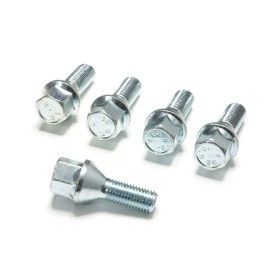 Vis de roue argent M14x1.5/35mm 60°