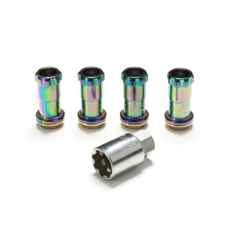 Ecrous de roues Project Kics Racing Composite R40 Neo Chrome 20 pièces avec antivol