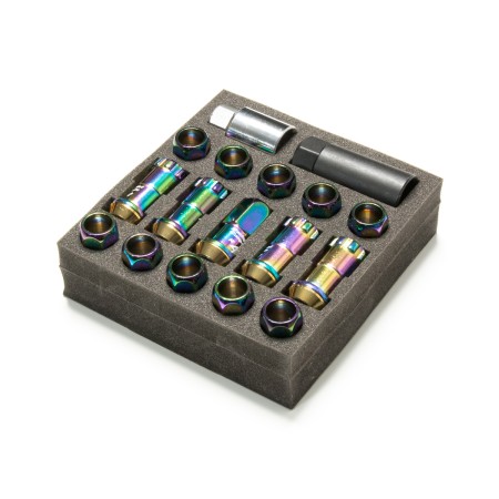 Ecrous de roues Project Kics Racing Composite R40 Neo Chrome 20 pièces avec antivol