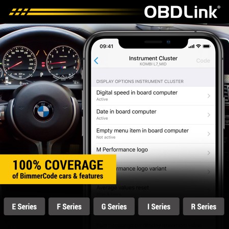 OBDLink CX Bluetooth 5.1 BLE - Adaptateur OBD2 pour Bimmercode