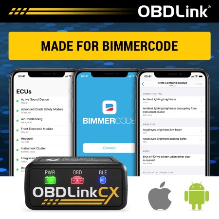 OBDLink CX Bluetooth 5.1 BLE - Adaptateur OBD2 pour Bimmercode