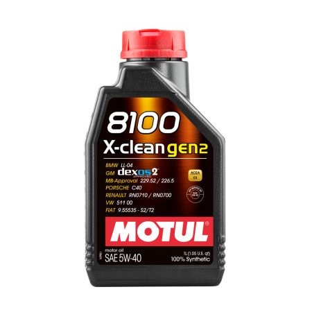 Motul 8100 X-clean GEN2 5W40 / MO109762 - Apex Performance