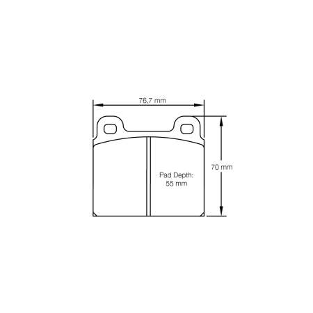 Plaquettes Pagid RSH29 - 15mm - Porsche 911 1972 - 83