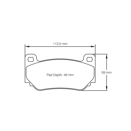 Plaquettes avant Pagid RST3 Rouge - Lotus Exige Sport Cup (AP 4 pistons) 2006+