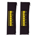 Schroth Paire de protège épaule 75mm/3" noir écriture jaune