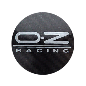 Cache moyeu OZ Racing noir, look carbone (M595C/M690C) 63mm