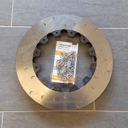 2 pistes de frein avant Alcon pour Lotus Exige V6 332mm, inclus visserie