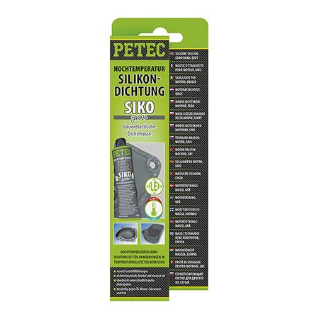 Petec joint d'étanchéité silicone gris 70ml