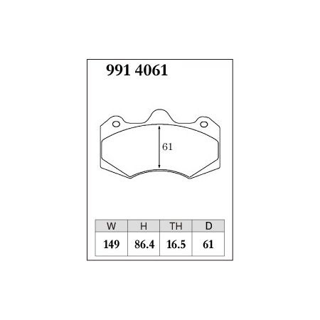 Plaquettes de frein Dixcel Type Z · AP Racing CP7040 D61