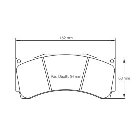 Plaquettes Pagid RSL1 - 1904 CP9660 D54, 18mm