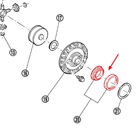 Roulement latéral du différentiel Nissan OEM - 350Z / 370Z