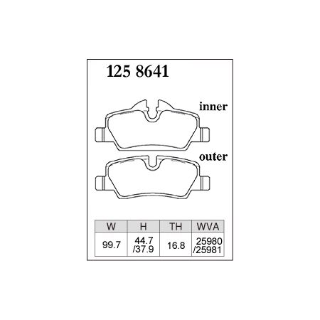 Plaquettes de frein arrière Dixcel Type M · Mini Cooper S F56