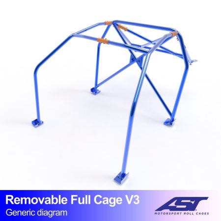 Arceau de sécurité AST Track Day complet amovible V3 - Nissan 350Z