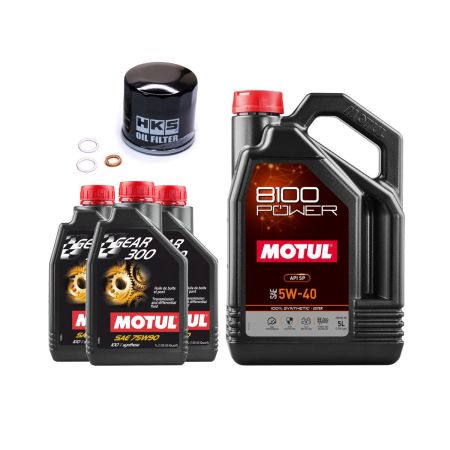 Pack vidange Motul moteur 5W-40 + boite pour Nissan 350Z / 370Z