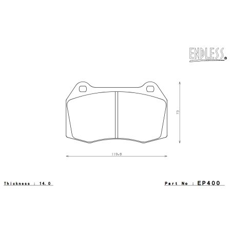 Plaquettes de frein avant Endless CC-Rg · Nissan 350Z (Z33)