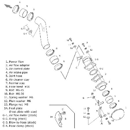 Admission HKS Racing Suction - Nissan 350Z VQ35DE