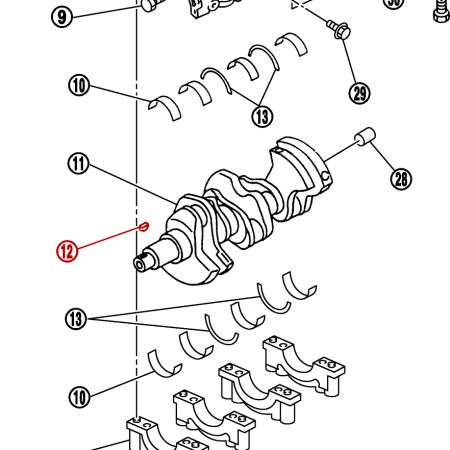 Clavette de vilbrequin OEM - Nissan 350Z / 370Z