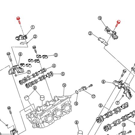 Vis pour les électrovannes de commande des aac d'admission - Nissan 350Z VQ35DE