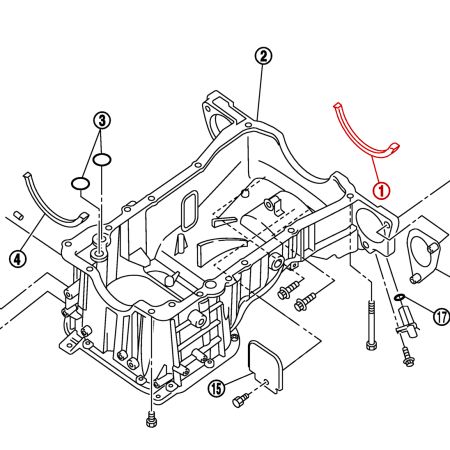 Joint de carter d'huile arrière OEM - Nissan 350Z, VQ35DE