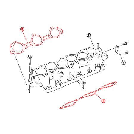 Joint d'étanchéité entre collecteur d'amission et culasses Nissan OEM - 350Z VQ35DE