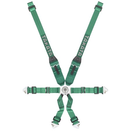 Harnais compétition pour HANS Takata Race 6 points Snap-On homologué FIA